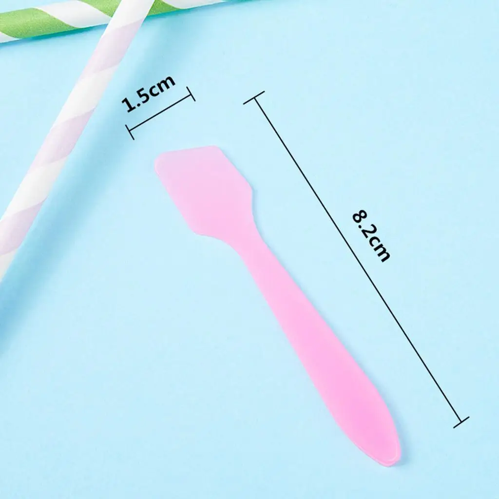 100Pcs Plastic Spatula Disposabled Cosmetic Spoon Skin Care Cream Face Mask Mixing Spoon Beauty Tool for Women Beauty Tool