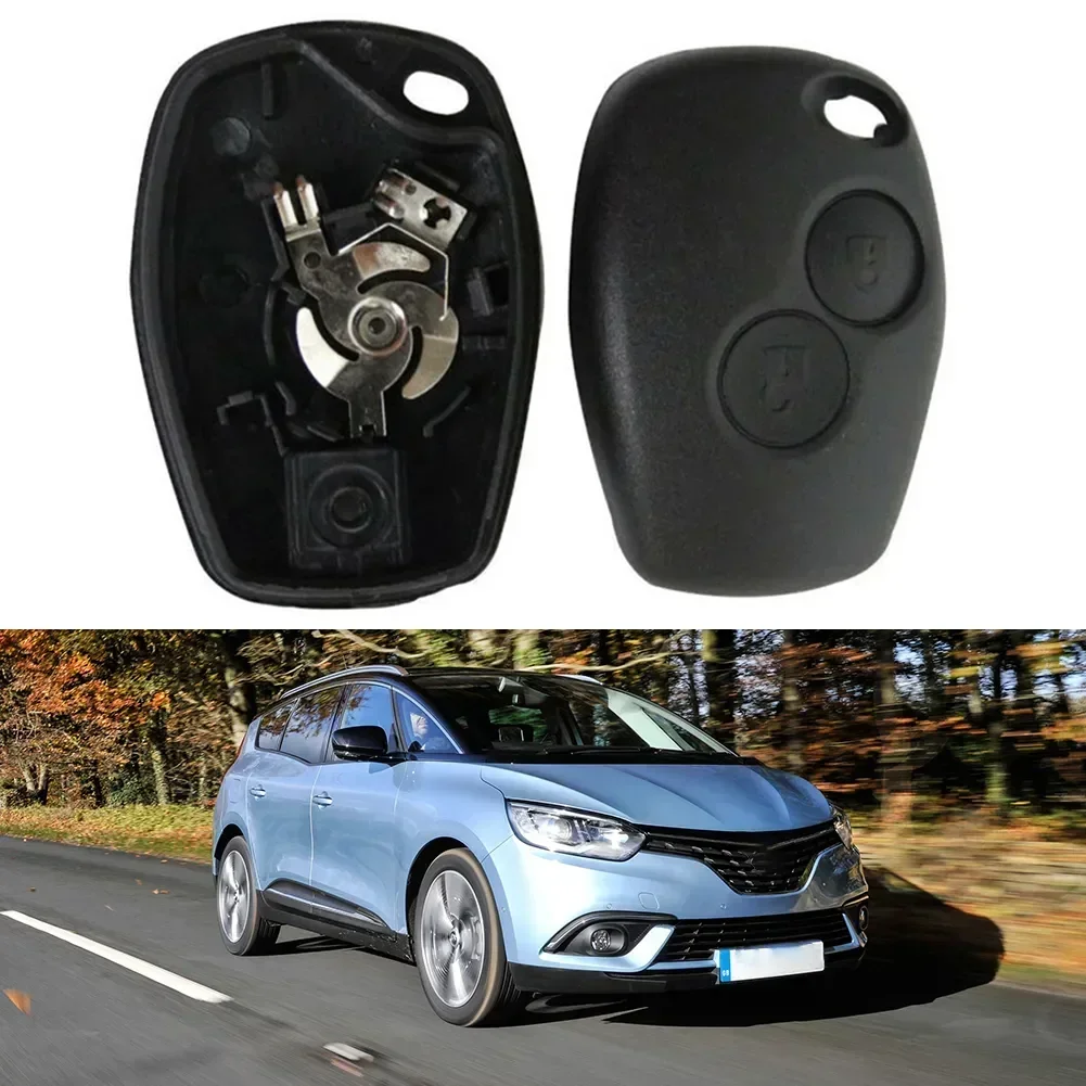 Black 2-Buttons Car Remote Key Fob Case Shell For Renault Dacia Modus Clio 3 Twingo Key Shell Without Blade Useful