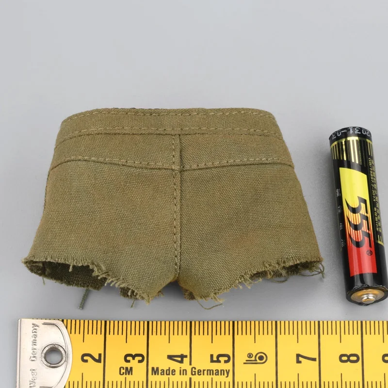 1/6 Scale Female Soldier Wilderness Vintage Style Denim Shorts Model 12 Inch Movable Doll Clothing Accessories Toy Display