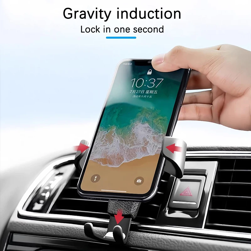 Suporte do telefone do carro de gravidade ventilação ar gps suporte acessórios para geely coolray panda tugella geometria c binray x7 gx3 emgrand ec7 lc