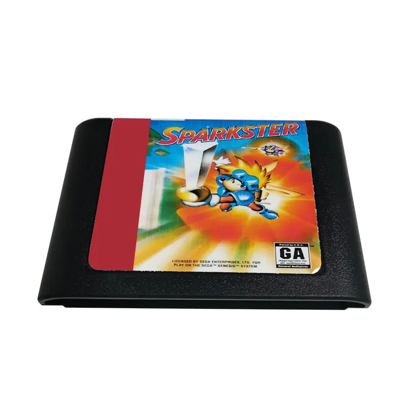 For SPARKSTER Classic Game Cartridge 16 bit MD Card For Mega Drive 2 Genesis Console | Region Free