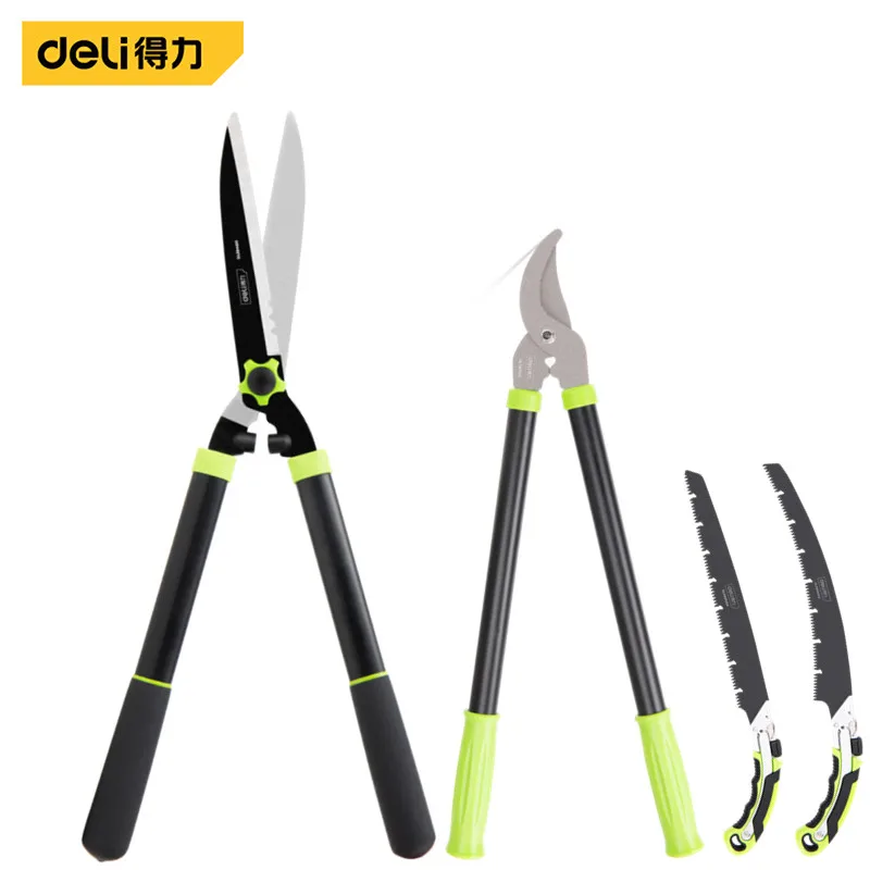 

1PC Garden Tools Green Pruning Shears Anti-Slip Handle Loppers Garden Scissors High Branch Shear Pruning Tool Gardening Hand Saw