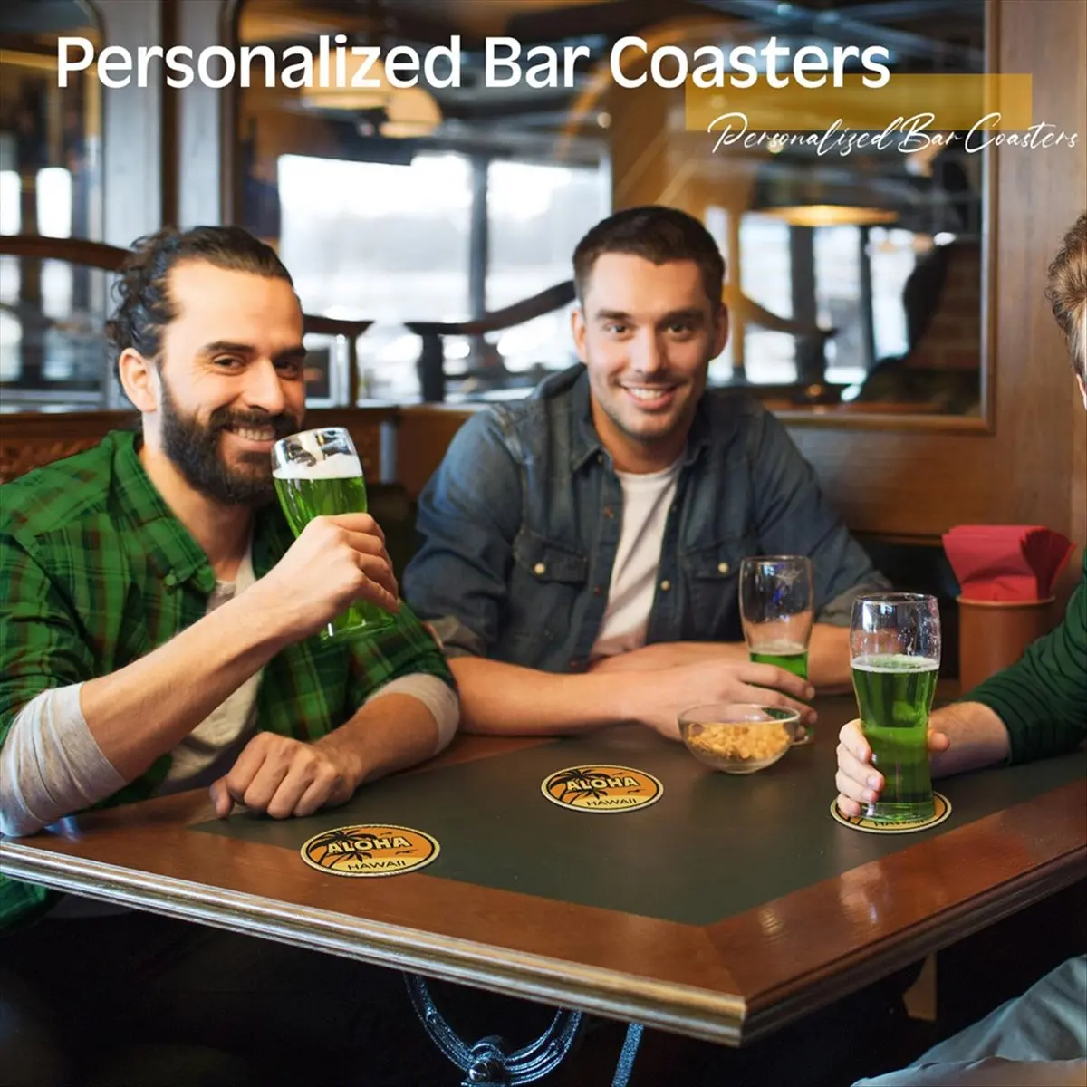 ABJS 12 Pieces Round Sublimation Coasters 4 Inch Sublimation Coasters Blank Non-Slip Round Heat Transfer Coasters for