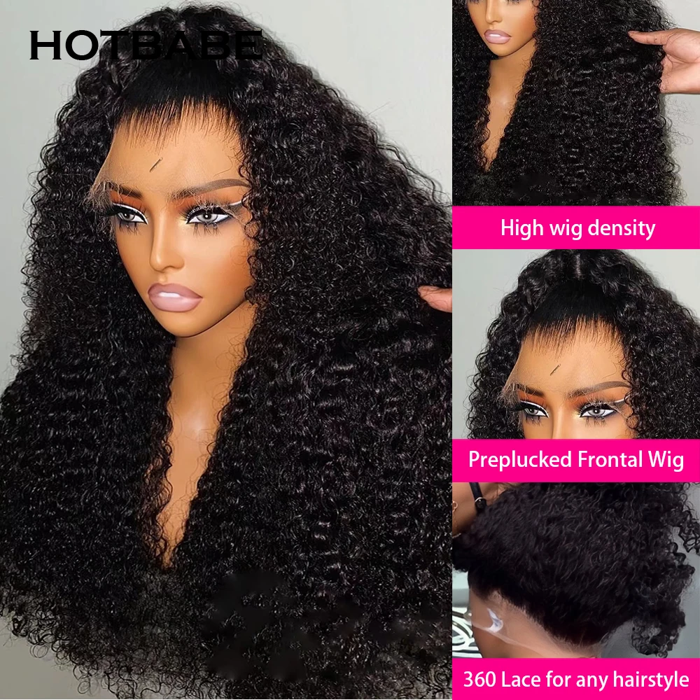 300 Density Brazilian Human Hair 360 HD Curly Lace Front Human Hair Wig For Women Choice 13×4 13×6 Hd Lace Front Wig Pre Plucked