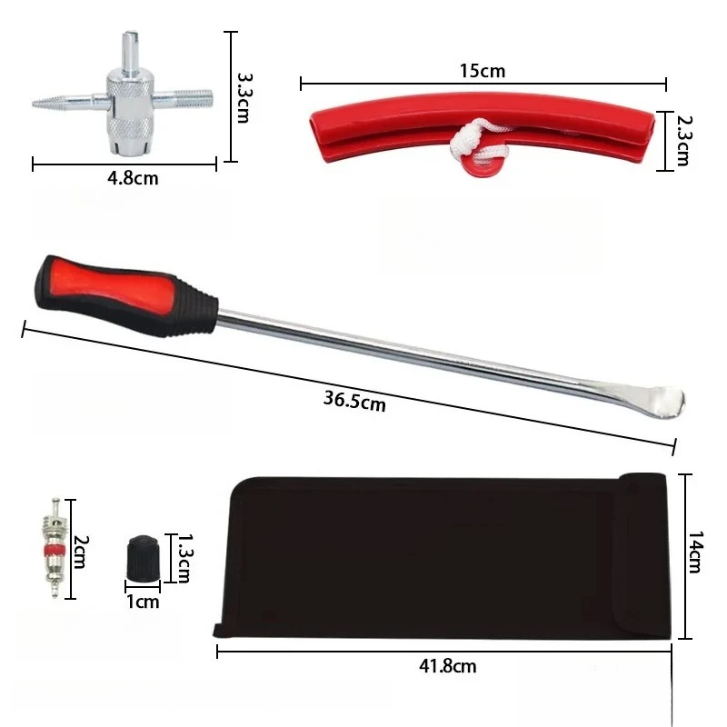 Motorcycle repair tool For car tire pry bar, flat pry plate, pry bar, tire scraping steel ring
