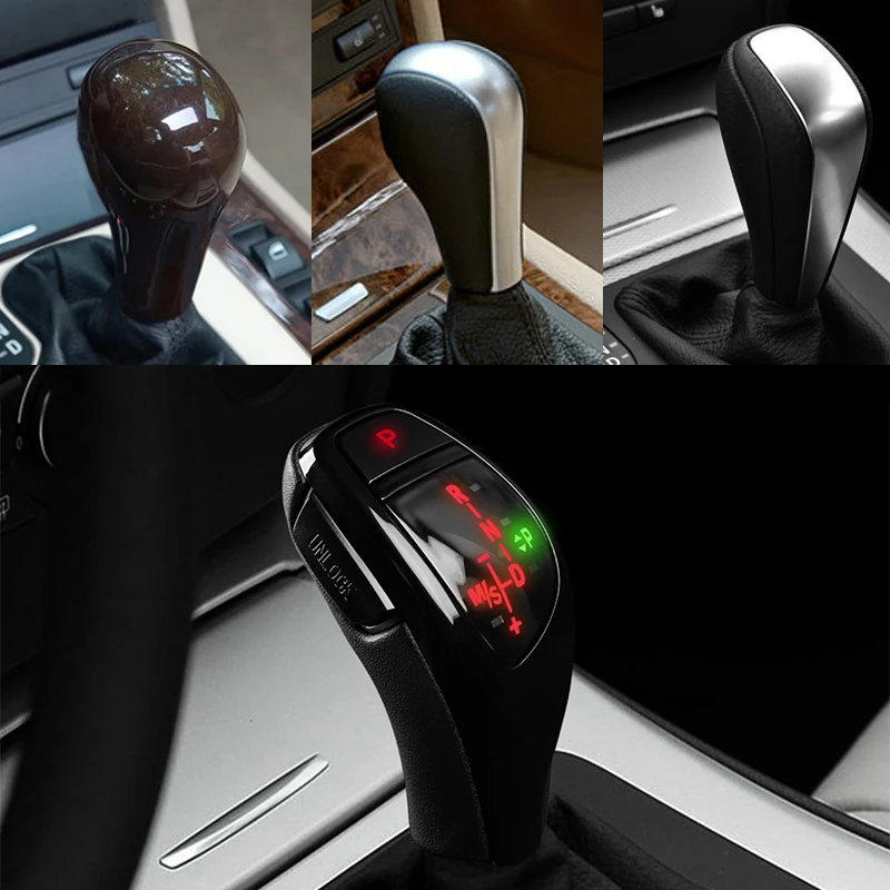 LED Gear Shift Knob Automatic Gear Shifter Lever for BMW 3 series E46 E60 E90 E91 E92 E93 E84 Car Accessories