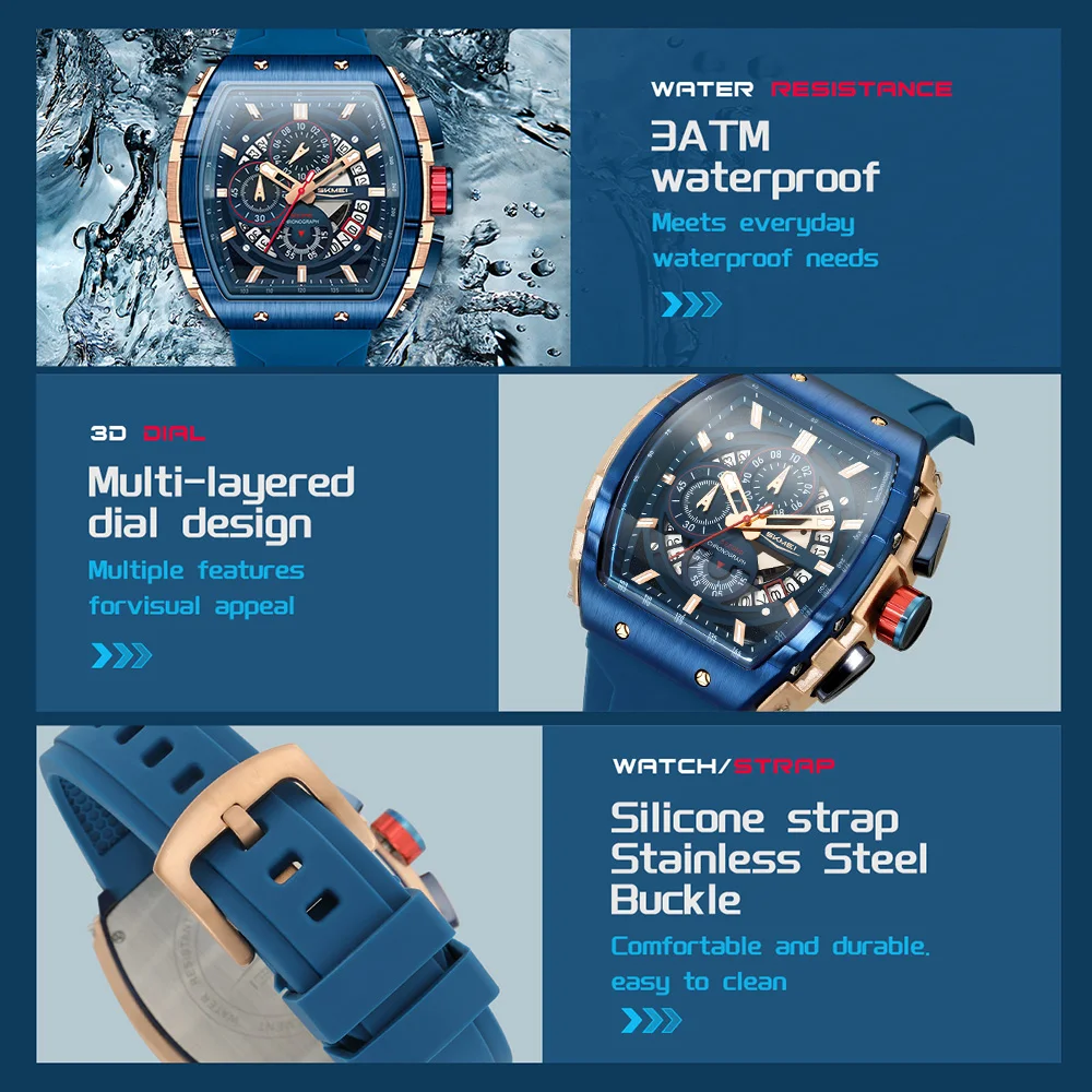 SKMEI Luxury Movement Quartz Watch For Men Women Fashion Design Wristwatches Male Business Waterproof Time Clock Casual Watches