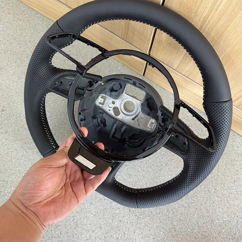 Suitable For Audi Steering Wheel A3 A4 A5 A6 A7 Q3 Q5 Q7 Fully Perforated Steering Wheel Flat Bottom Sports Steering Wheel