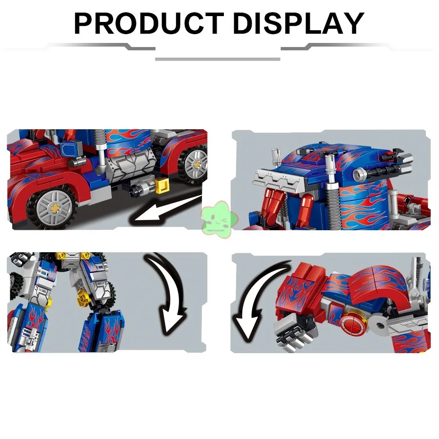 2024 New 2 in 1 Deformation Robot Mecha Building Blocks Sets Bricks Kit Transform Cars Birthday Toys Kids Children Gifts For Boy