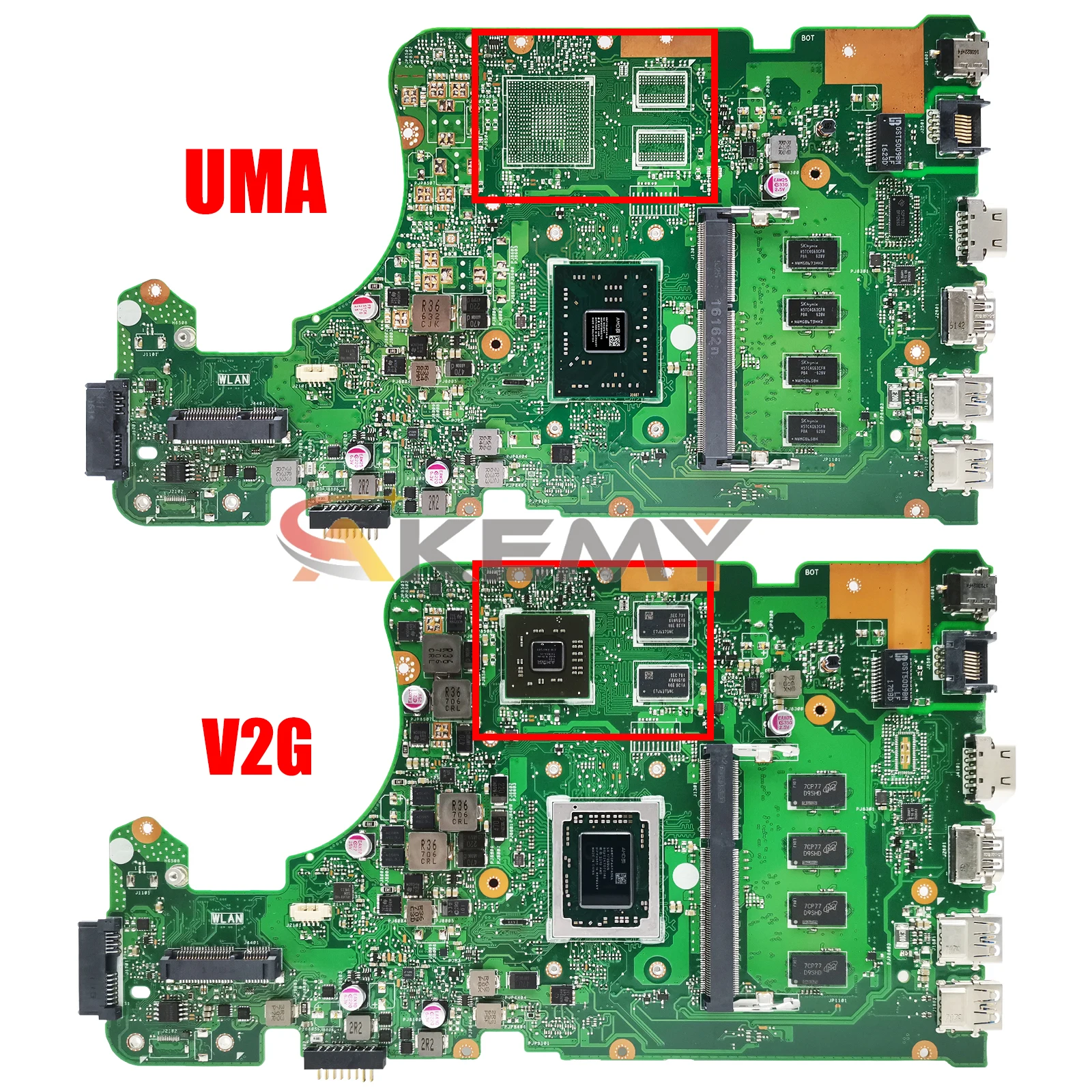 AE X555D Motherboard Suitable for Asus X555DG X555DA X555YI Motherboard With E1 E2 A10 FX-8800P RAM 2G 4G 8G-RAM