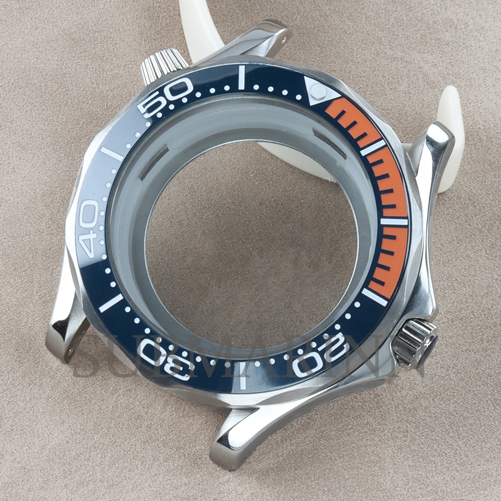 NH35 Case Bracelet 41mm Watch Case Waterproof 316L Stainless Steel FIT Seiko NH35 NH36 Movement 31mm Dial Seamaster 300 Case image 3