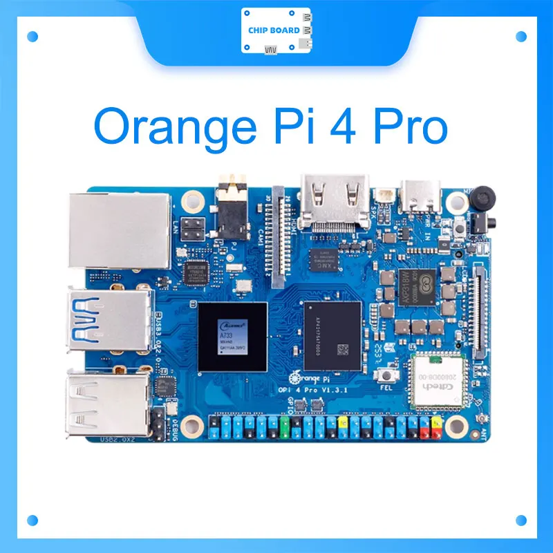 

Orange Pi 4 Pro имеет 4 ГБ LPDDR5 3TOPS NPU Gigabit LAN M2 M Key и Dual MIPI CSI.