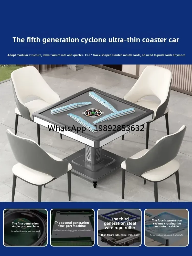 Z1 fifth-generation cyclone ultra-thin roller coaster 5.0 mahjong machine, automatic home heating mahjong dining table dual