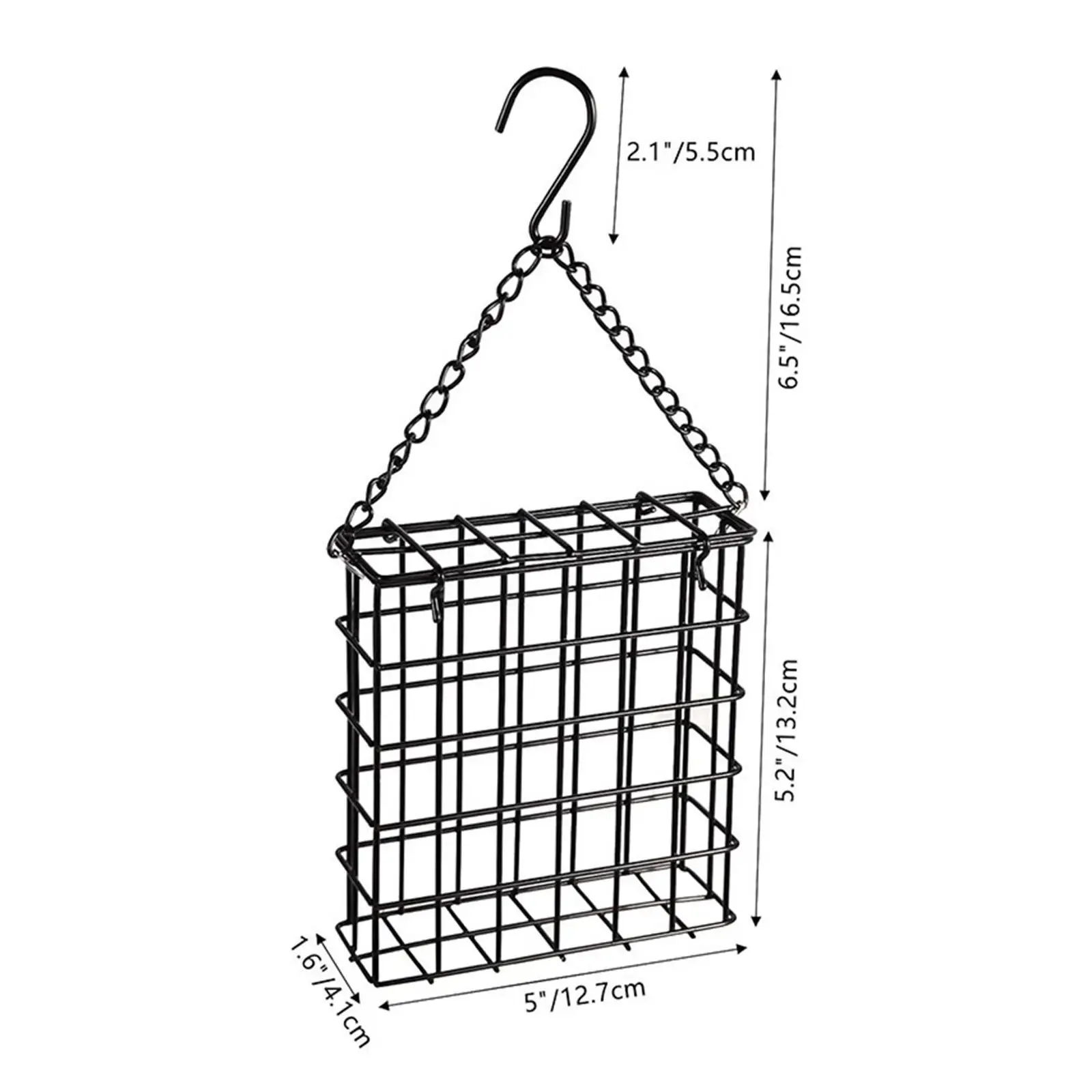Comedero colgante para pájaros de exterior con gancho y cadena - imagen 2