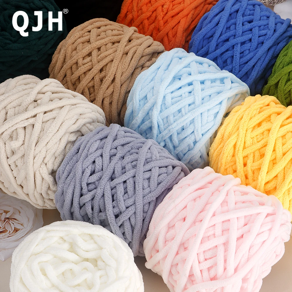 

6pcs DIY Soft Warm Snuggly Chenille Yarn, Velvet Iceland Puffy Yarn, Perfect for Knitting Crochet Sweater, Hat, Scarf, Blanket