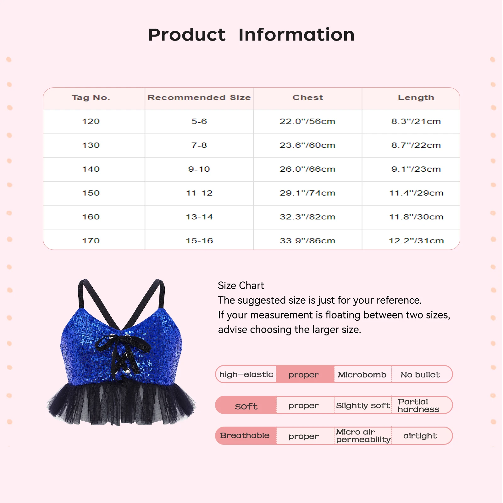 Dziecięcy dziewczęcy top do tańca jazzowego i latynoamerykańskiego, z błyszczącymi cekinami, aksamitnymi ramiączkami spaghetti, tiulowymi falbankami, bluzka na ramiączkach, kostium sceniczny.