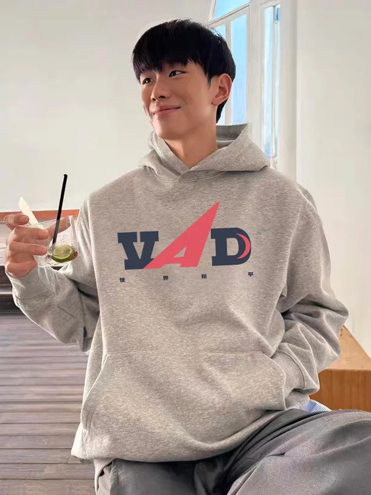 

Худи Acid X Vinkid Cloud Ladder VAD Peace Trendy Street American Loose Heavyweight с принтом, из смесового хлопка и полиэстера, длинное