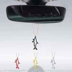 Shark Logo Emblem Car Interior Pendant Auto Rearview Mirror Ornaments Decoration For Honda Nissan Dacia Hyundai Toyota Volvo
