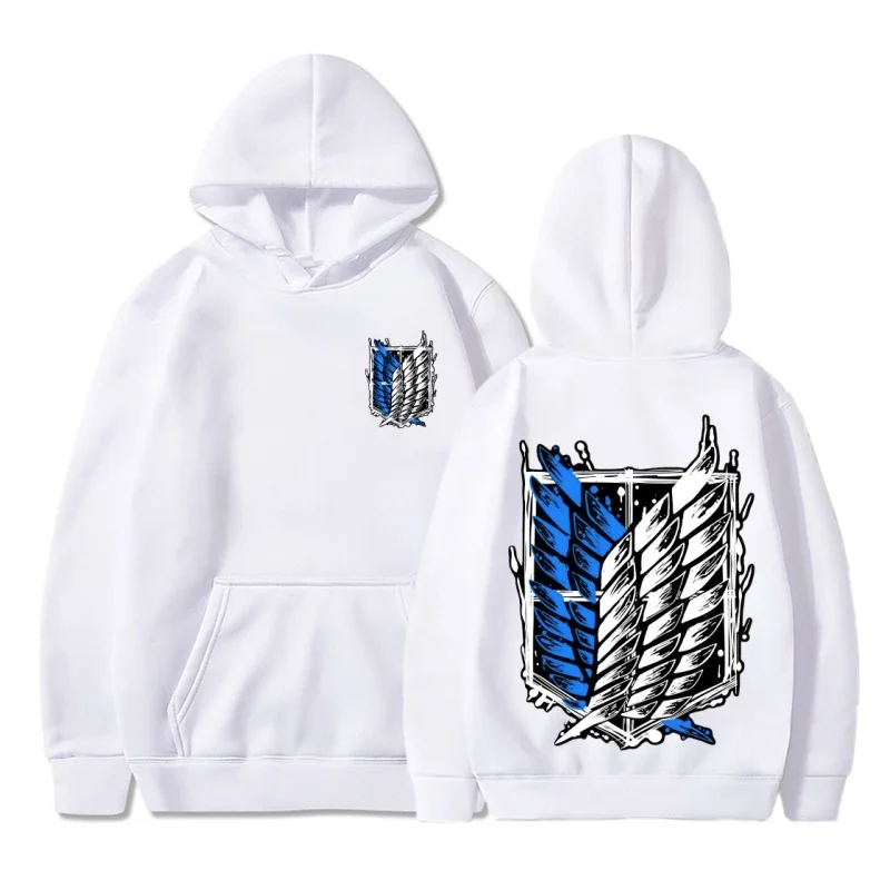 

Attack on Titan Fleece Hoodie Men's Women's Oversized Casual Y2K Hoodie Autumn Winter Warm Anime Graphic Easy Wear Daily