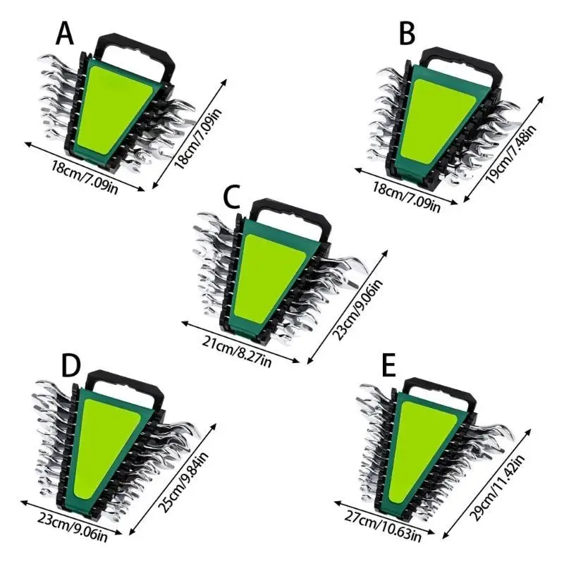 652f Practical Mirror Finish Open Endschlüssel Set Doppelgröße Automobilwartung