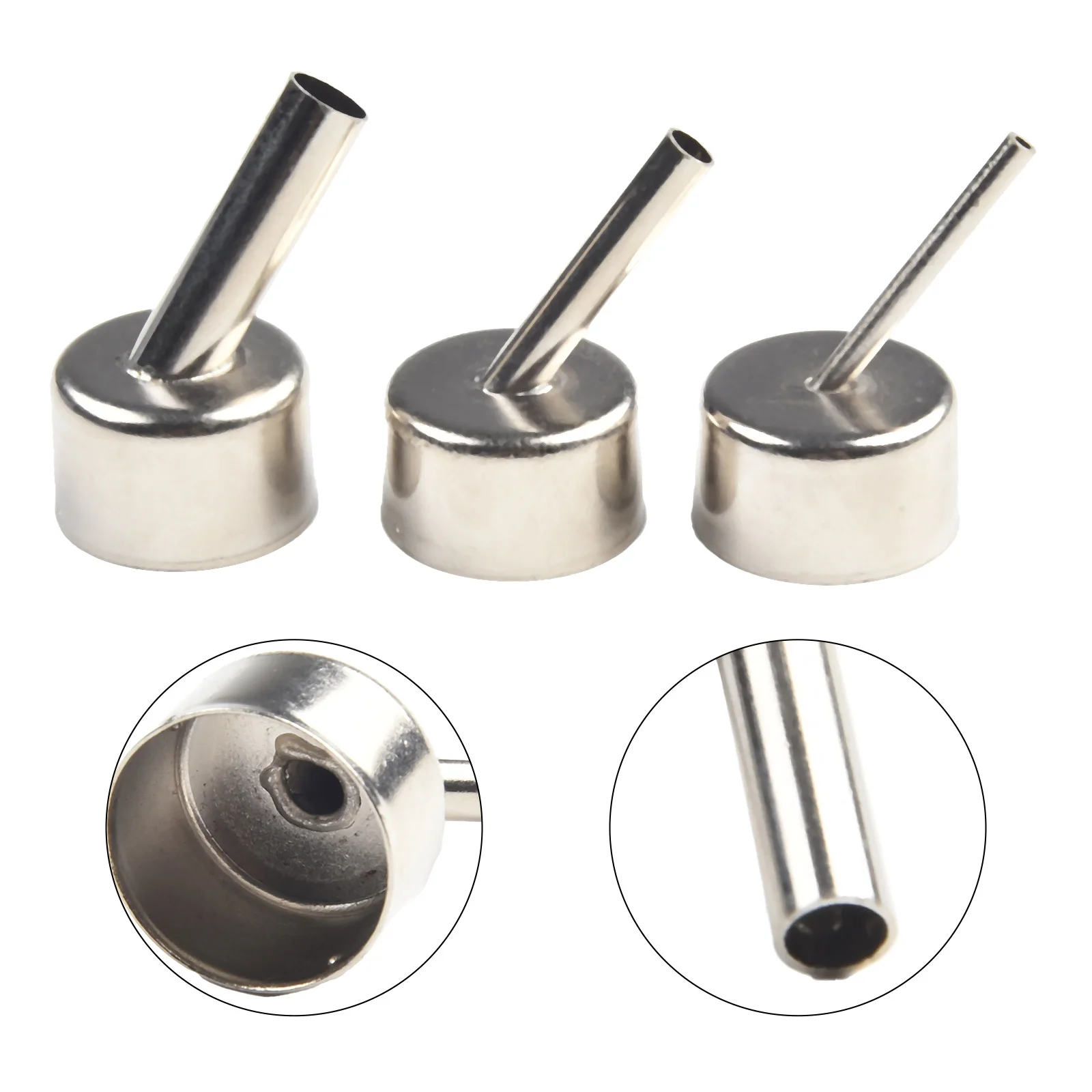 

Optimize Performance with 45 Degree Curved Angle Welding Nozzle Set Compatible with For 858 Series Hot Air Rework Station