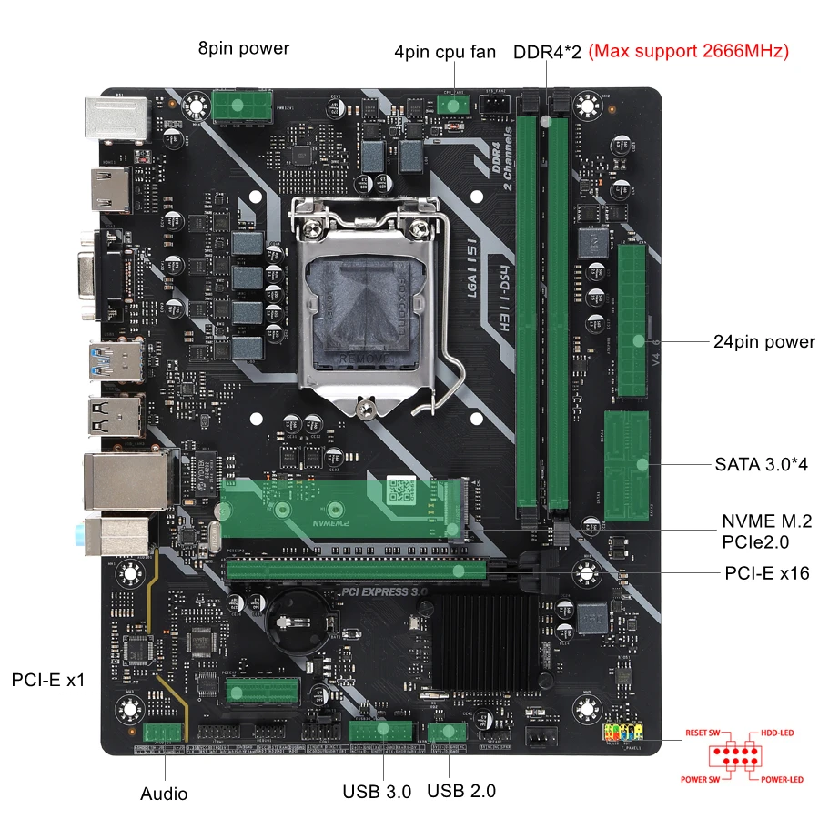 KLLISRE H310 마더보드 H311-DS4 PC - Pc Gaming Second 리뷰 및 가격