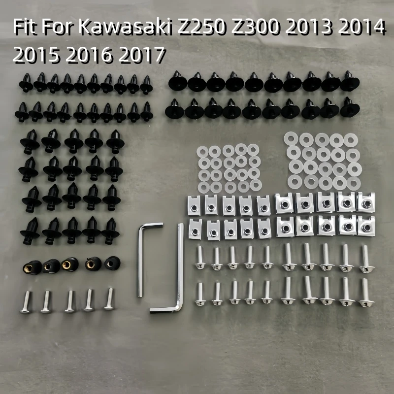 

Fairing Bodywork kit Bolts Screws Fit For Kawasaki Z250 Z300 2013 2014 2015 2016 2017