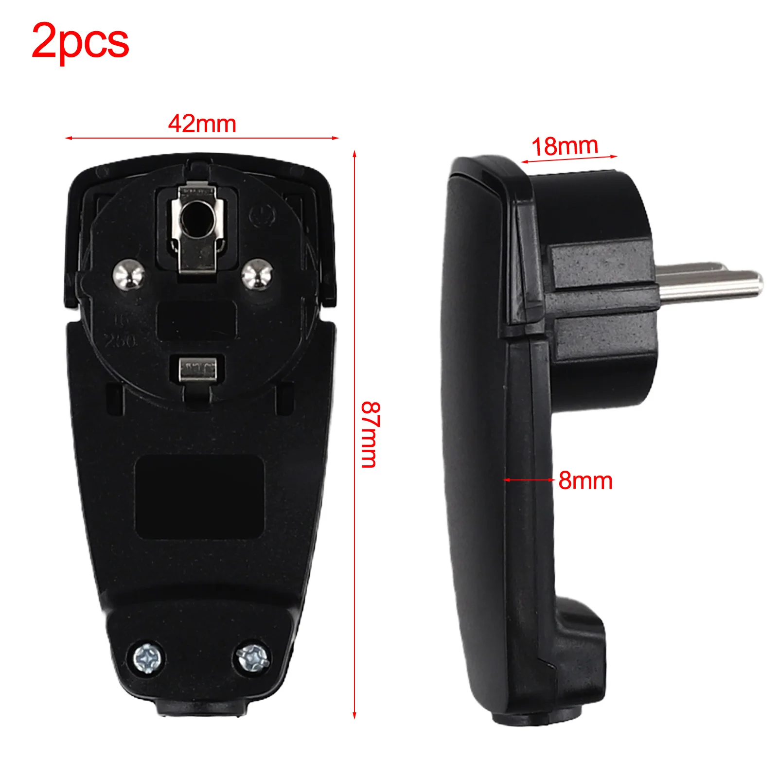 Flat Plug Design For Home Use Earthing Contact Angle Plugs Electrical Connection Flat Plug Design Folding Handle