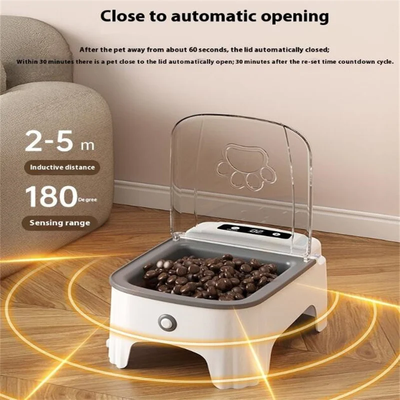 Dispenser per crocchette per gatti Alimentatore automatico per animali domestici intelligente Ciotola per cani Alimenti secchi e bagnati Fornitori di alimentazione temporizzati Piatti per cuccioli wireless con sensore