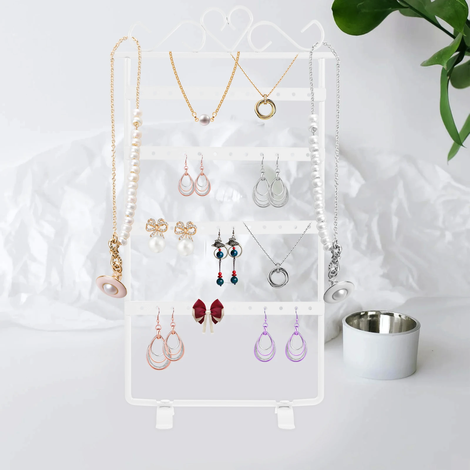 

Стеллаж для хранения сережек, дисплей, держатель, ganizer, прочный железный материал, домашний ювелирный магазин, использование сережек