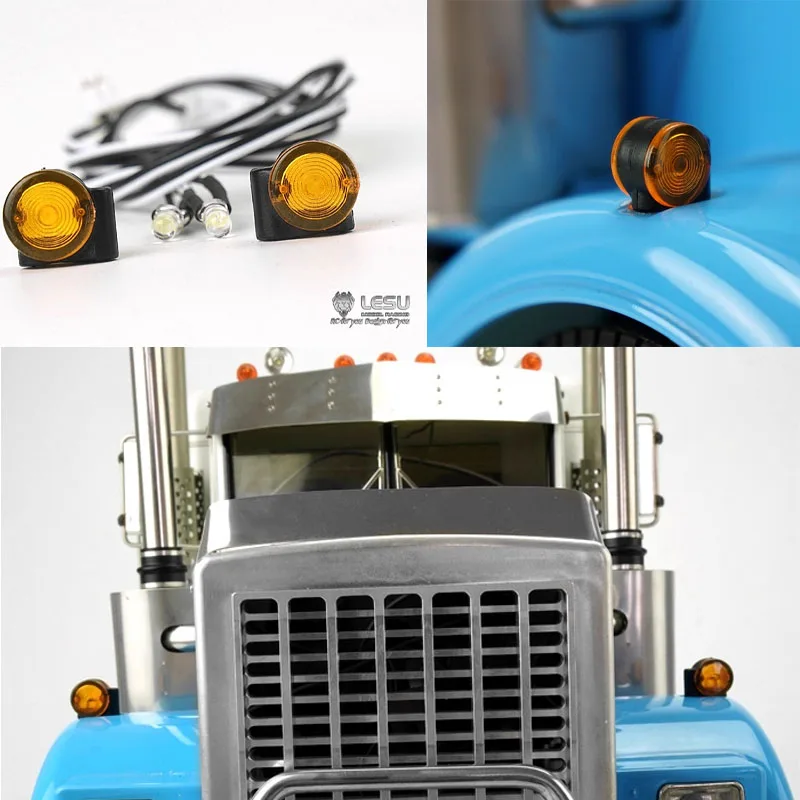 

LESU 1/14 RC Позиционный светильник для грузовика Ширина света S-1258 Светодиодный сигнальный светильник для 1/14 Tamiya RC Трактор Самосвал Аксессуары Модель