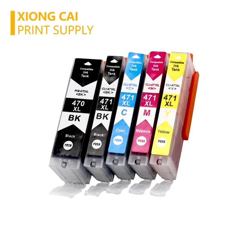 PGI-470 CLI-471  470 471 Ink Cartridge Compatible for Canon PIXMA MG5740 MG6840 TS5040 TS6040 Printers PGI470 CLI471