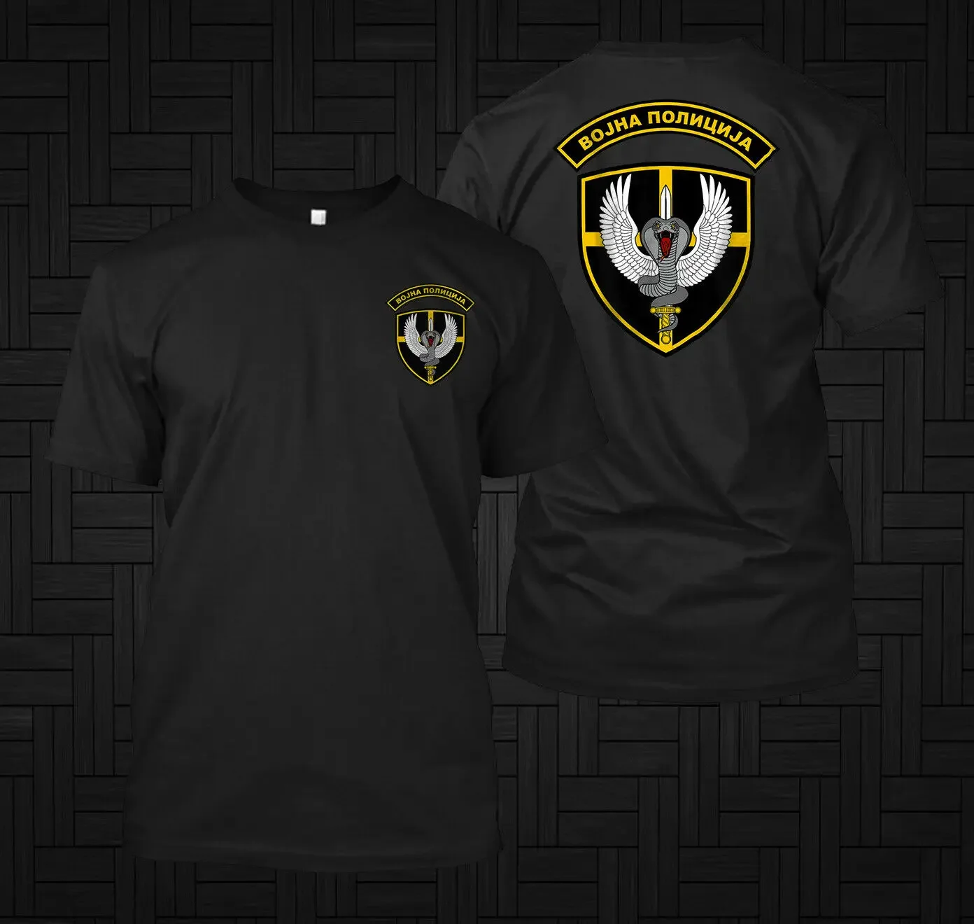 

Serbian Special Forces Cobra Military Policia Battalion T-Shirt. High-quality Cotton Short Sleeve O-Neck Mens T Shirt New S-3XL