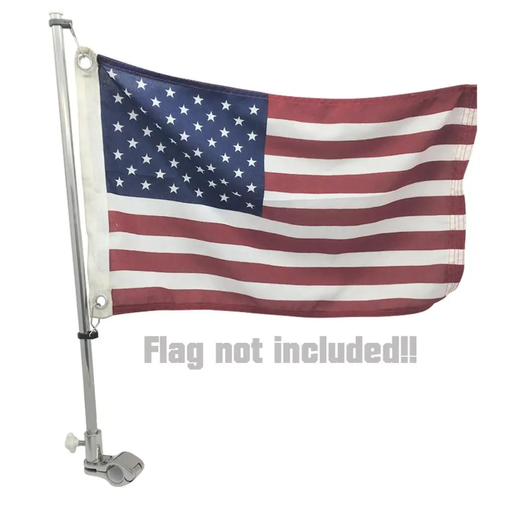 أنبوب عمود العلم مع مشبك حلقي ، درجة بحرية ، سطح قارب ، يخت ، سيارة ، RV