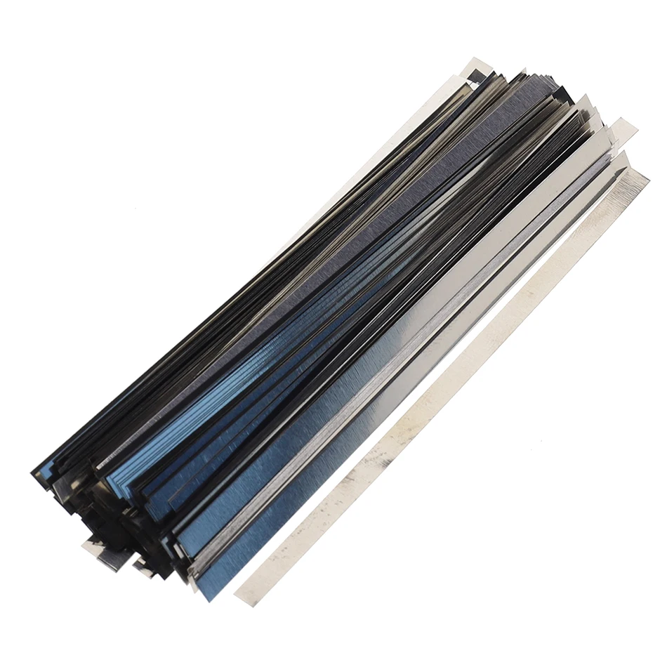 100pcs/lot 0.15mm x 7mm x 100mm Quality low resistance 99.96% pure nickel Strip Sheets for battery spot welding machine