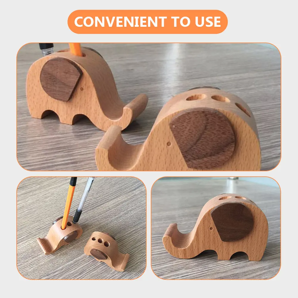 

Elephant Phone Holder Cute Mobile Stand For Smartphone Desktop Table Business Card Pen Holder Animal Cellphone Support Cartoon