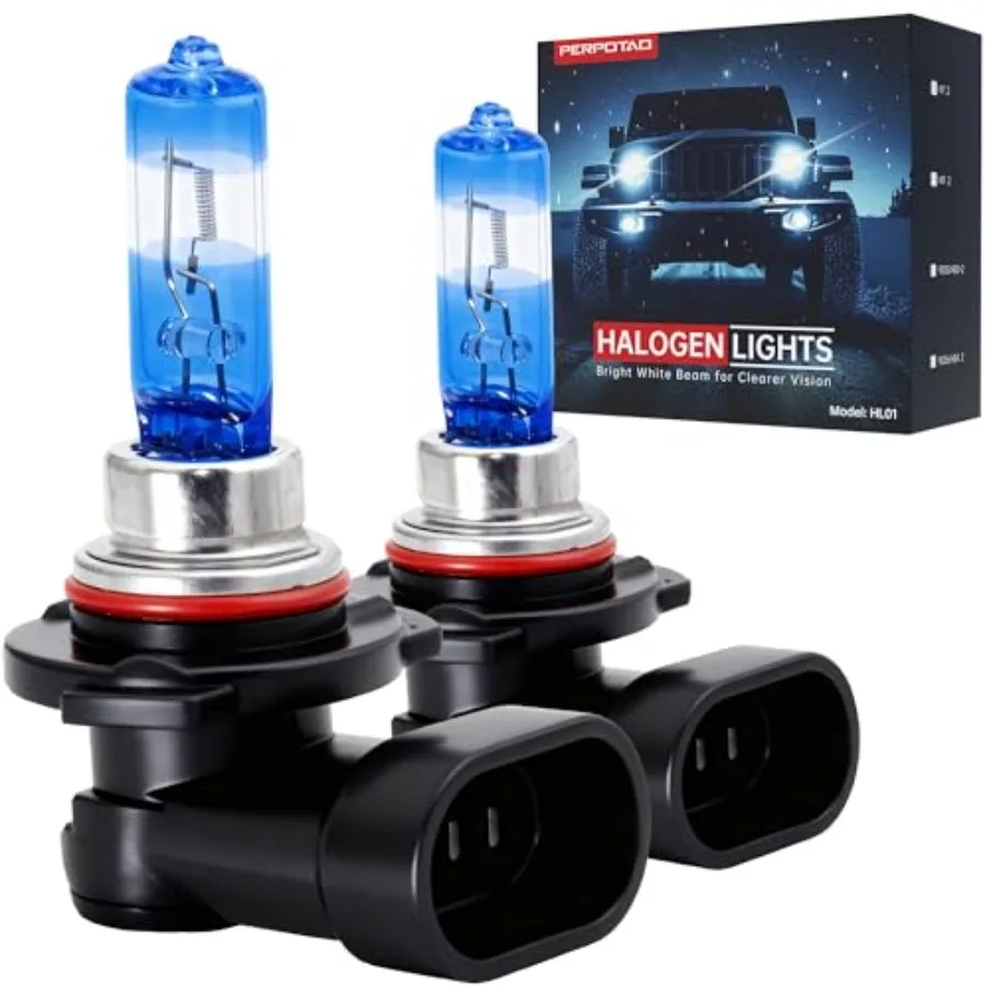 

【В наличии】Галогенные лампы 12В 60Вт 3800К, теплый белый свет, высокая производительность, более яркий и белый свет, для дальнего света и противотуманных фар, замена ламп.