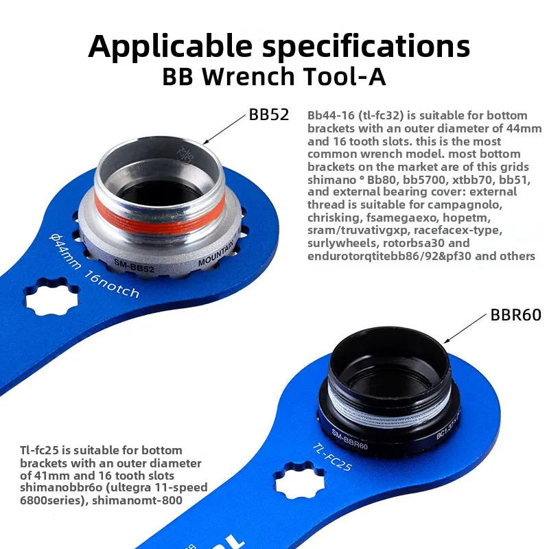 TOOPRE دراجة من سبيكة الألومنيوم BB وجع DUB متعددة الوظائف دراجة الجمعية أدوات إصلاح جسم واحد أدوات تفكيك BBR9100/XTR/DA