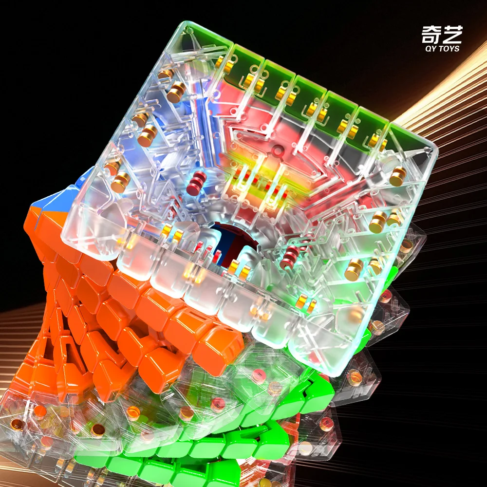 [Picube مخصص] QiYi 7x7 Warrior 7x7x7 Cube 7 طبقات Cubo Magico لعبة ألغاز سحرية بدون ملصقات لـ Cubo Speedcube مطلية بالأشعة فوق البنفسجية