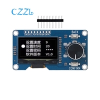 1.3 inch 0.96 inch OLED display screen combined with EC11 rotary encoder module IIC interface