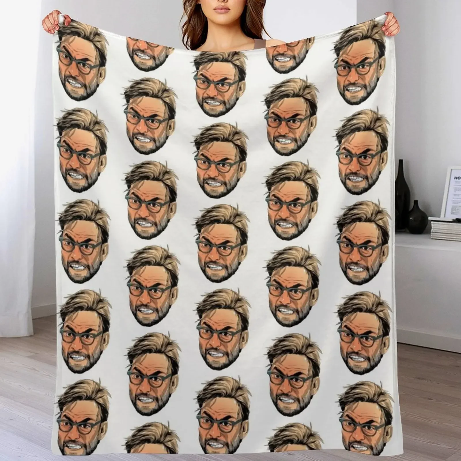 

Furious Klopp Throw Blanket Soft Beds Polar Sofa Cute Plaid Blankets