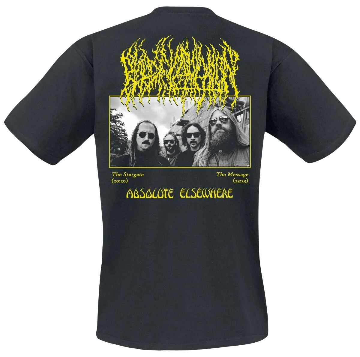 Blood Incantation Absolute Elsewhere Unisex Cotton T-shirt Pyramid Galaxy Print Death Metal Tee