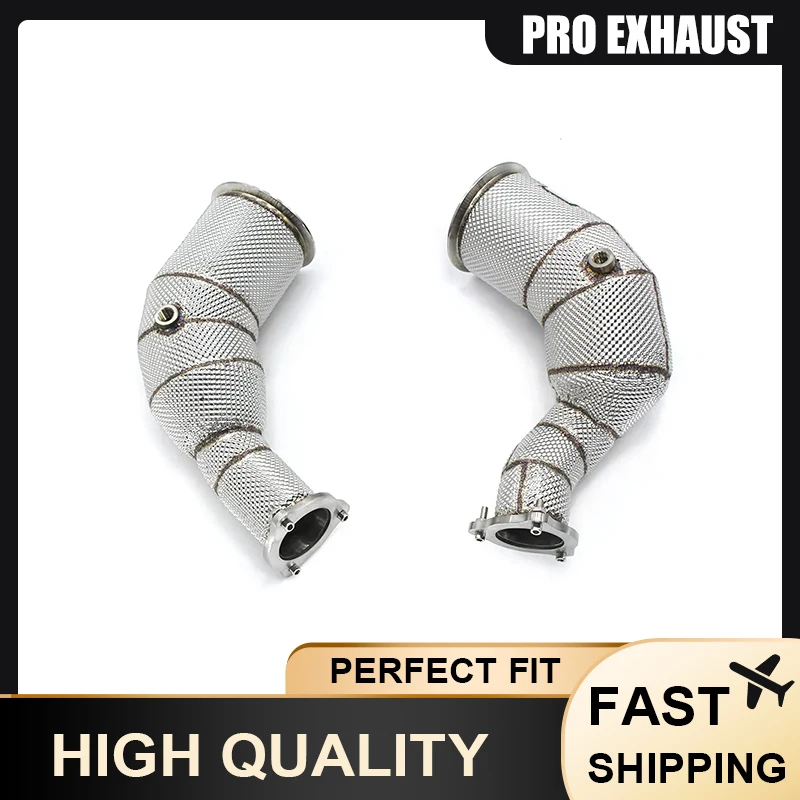 

Factory Wholesale Downpipe Exhaust for Audi RS4 RS5 B9 2.9T 2018+ Stainless Steel 304 Racing Performance Upgraded Exhaust Pipe