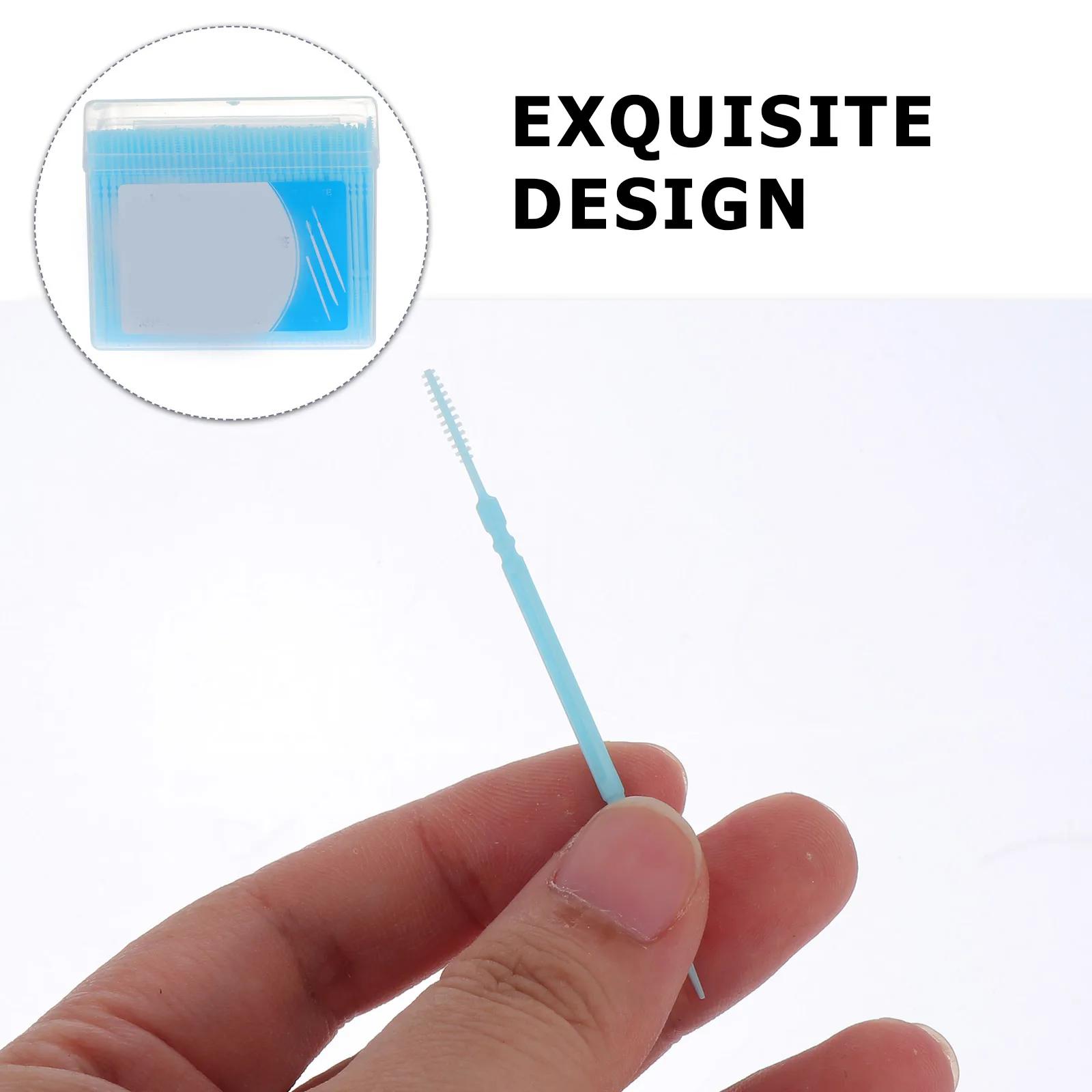 

1060Pcs Double Head Dental Floss Toothpicks Portable Storage Box Effective Interdental Picks for Home Office Travel