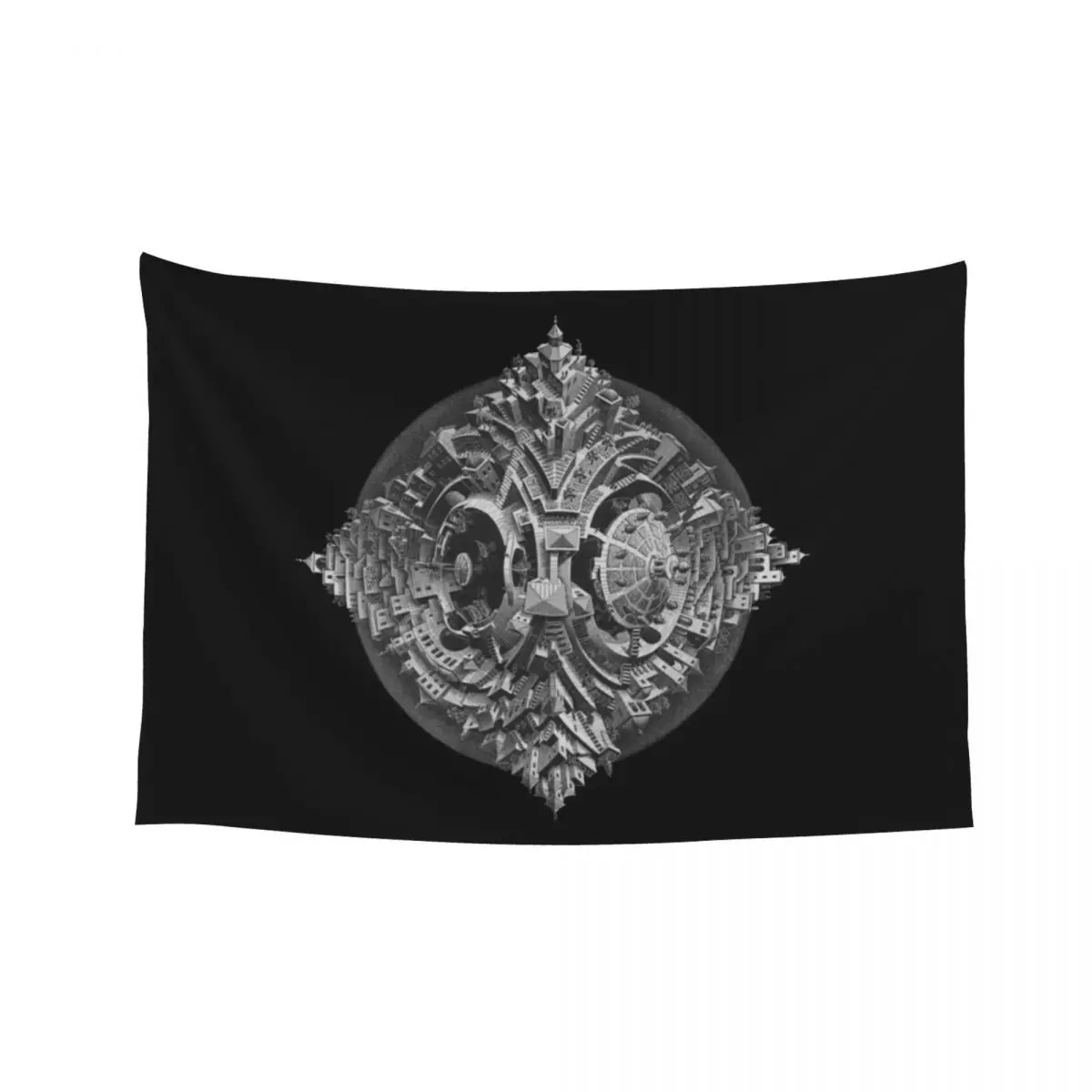 

Escher - Tetrahedral planetoid Tapestry Wall Decor House Decoration Kawaii Room Decor Tapestry