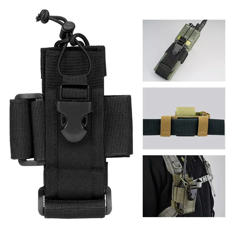 1000D Tactical Molle Walkie Talkie Pouch Interphone Storage Bag Outdoor Molle Radio Pouch Walkie-Talkie Case Holder Molle Pouch