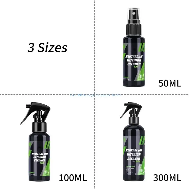 Y9UC 50/100/300 مللي منظف السيارة الداخلي أداة تنظيف لوحة القيادة للسيارات عامل تفصيل السيارات عامل تنظيف السيارة المحايد #6