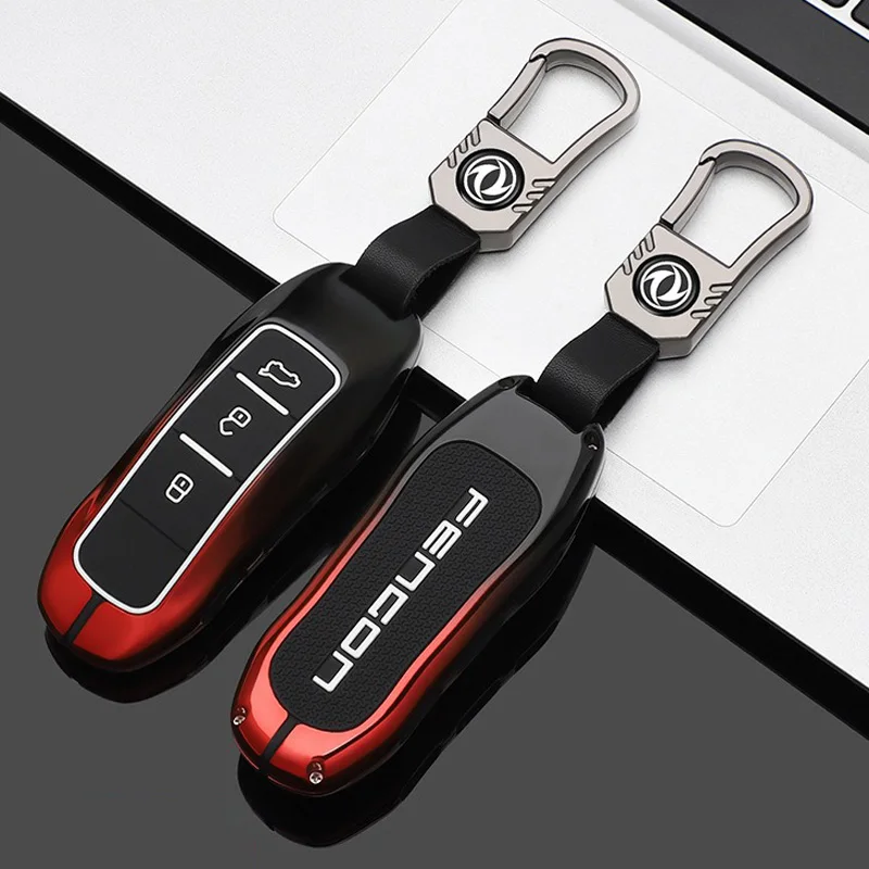 Zinc Alloy Car Key Case for Dongfeng Fengguang DFSK Glory 580 Fengon Ix5 Ix7 Seres 3 Sf5 Remote Cover Shell Keychain Holder Fob