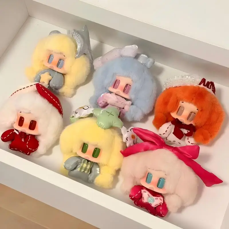 

Mooroo Meng Forture Comes To You Series Виниловая слепая коробка Симпатичный брелок MOOROO MENG Mystery Box Плюшевая подвеска Сумка-сюрприз Кукла для