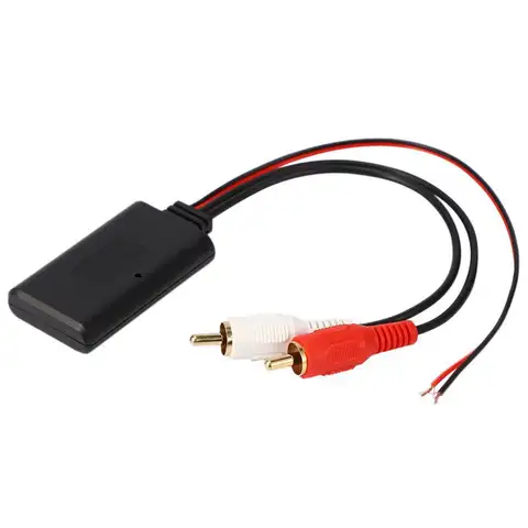 자동차 무선 2RCA 인터페이스 블루투스 5.0 수신기 모듈 AUX 어댑터 음악 오디오 스테레오 수신기